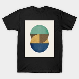 Circle Color Pieces Abstract Geometric T-Shirt